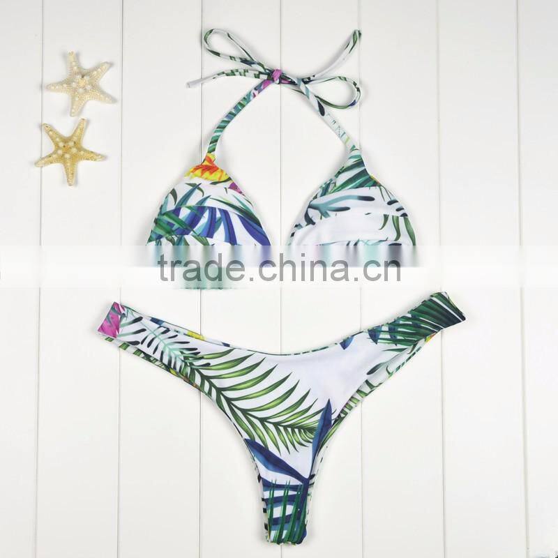 Polyester Bikini different size for choice & padded blue girls swimwear 59377