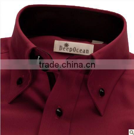 2017 burgundy button down collar dress wedding tuxedo shirt