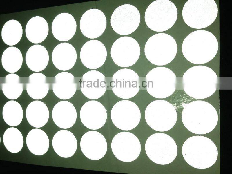EN13356 flash glow in the dark helmet reflective safety sticker