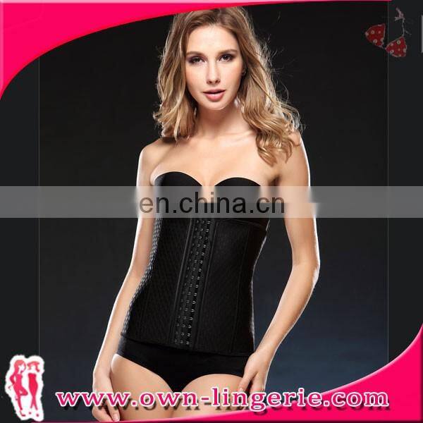 Best selling Plus Size waist trainer belt Latex steel boned corset