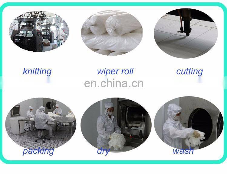 KB-4009 ISO aprroved 100% polyster microfiber cleanroom Wiper