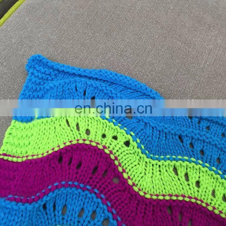 2017 Colorful Large Rainbow Mermaid Shape Blankets Fashion Adult Size Warm Crochet Blankets