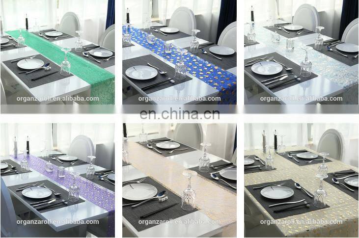 2016 New Design Embroidery Lace Table Runner For Dining Room