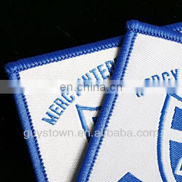 custom promotion woven label badge for garment accessories