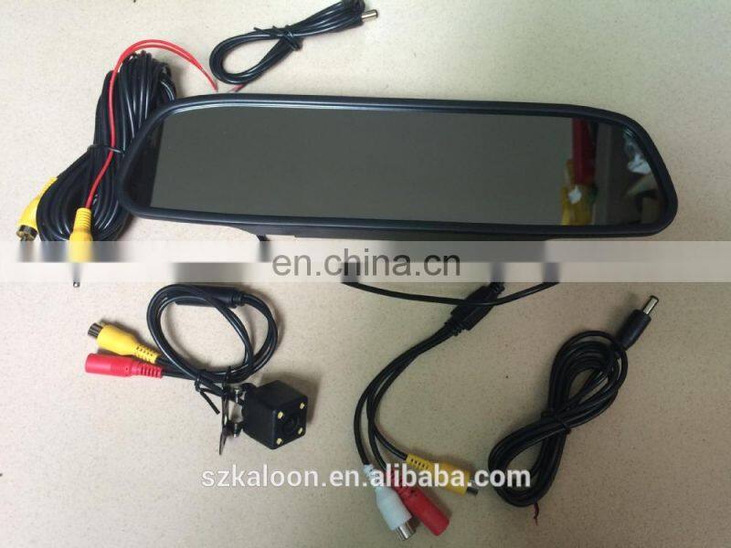 4.3" car rear view mirror monitor with reversing camera