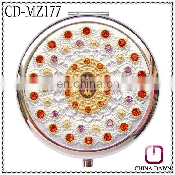 Thanksgiving day gift stainless steel pocket mirror CD-MZ179