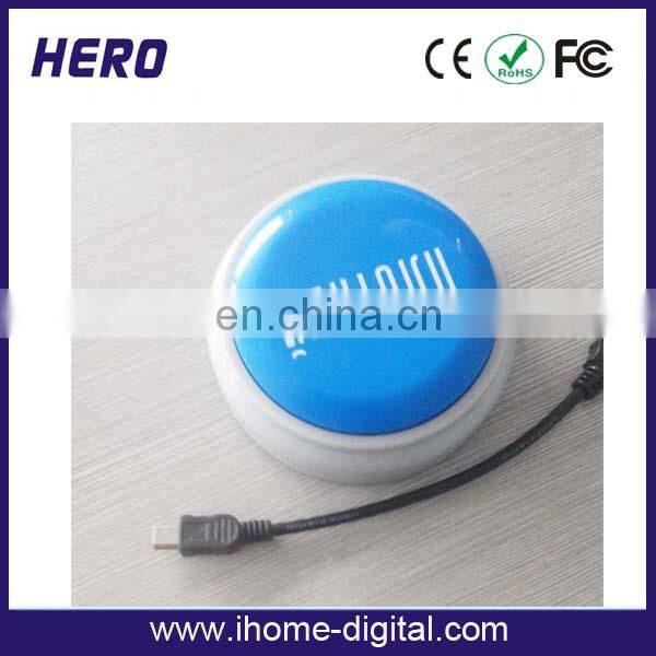 2014 funny custom USB sound button for promotional gift toys dolls books