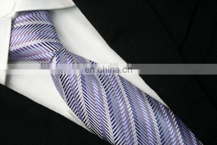 2015 latest hot sale gradually changing color men's 100% silk jacquard tie
