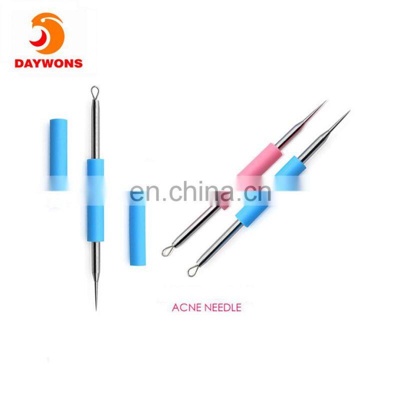 Covered by non-toxic silicone cap Professional Acne Removal Needle Whitehead & Blackhead Removal Extractor Tool