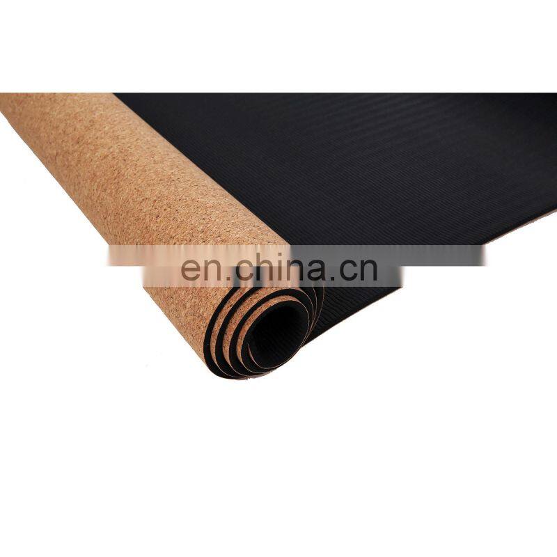 Eco Friendly Custom Print Natural  Rubber CorkYoga Mat