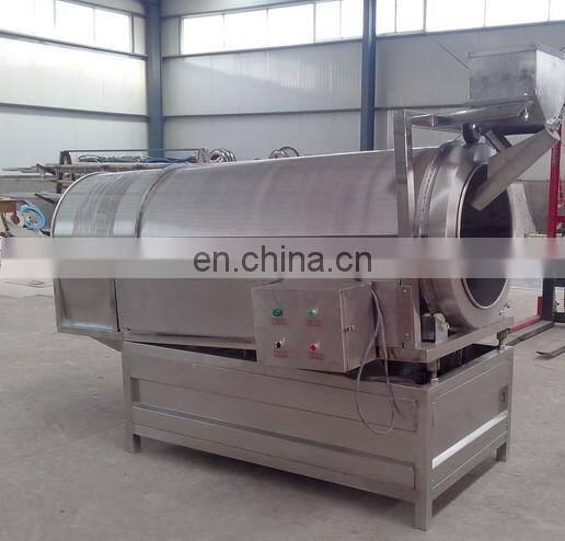 Octagonal snack food flavoring machine/disk fried peanuts seasoning machine/drum potato chips season machine