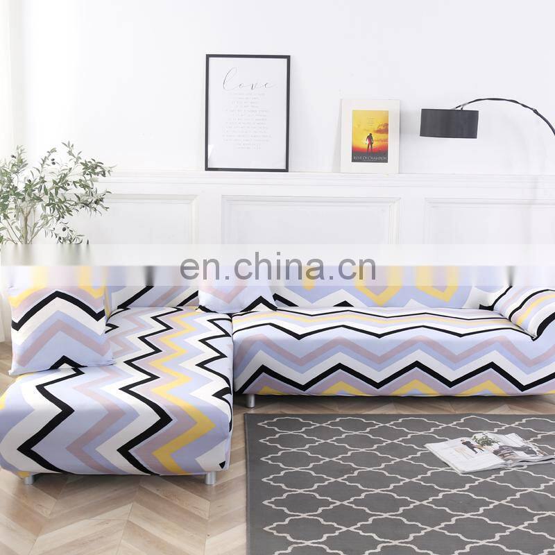 L Shape Corner Armchair Sectional Slipcover Sofa Covers Stretch Furniture Covers Elastic Sofa Covers