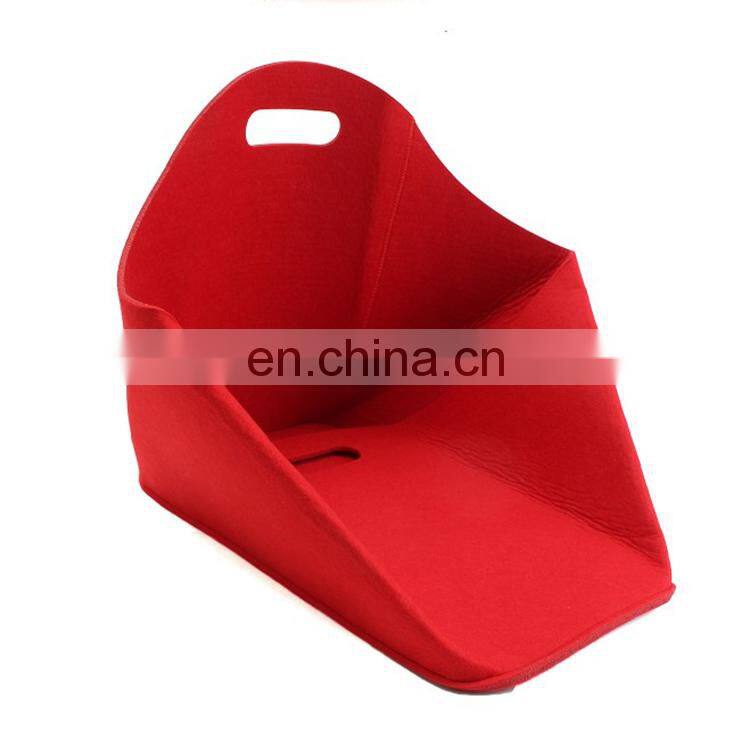 foldable car storage bag folding felt storage baskets firewood holder fire side bin