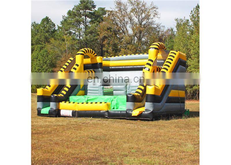 Kids outdoor Ultimate air jump tower, inflatable slide platform for sale