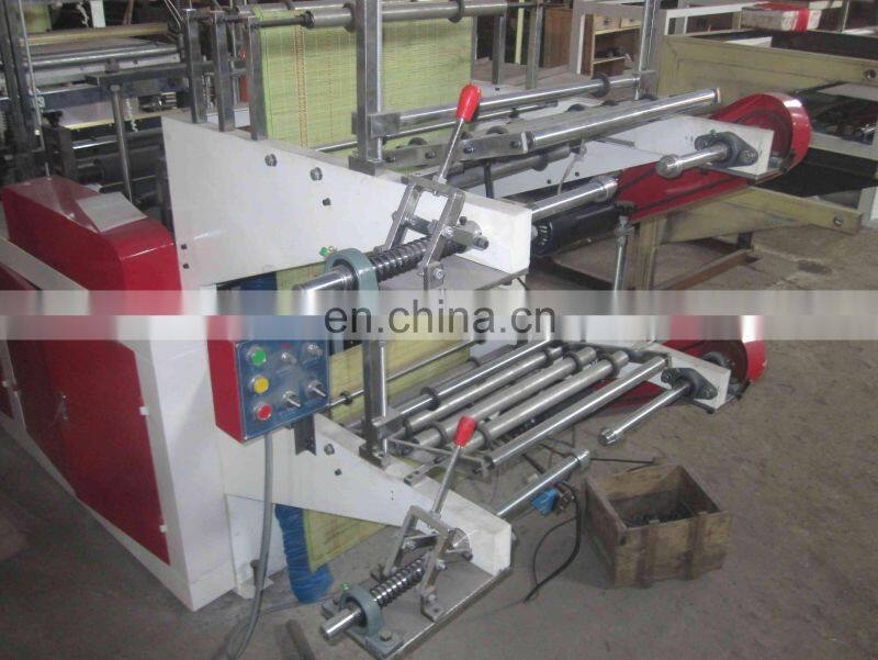 HDPE LDPE Flat Open , T-shirt shape Rolls garbage bag making machine