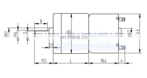 JGA25-310 6V 12V miniature DC geared motor