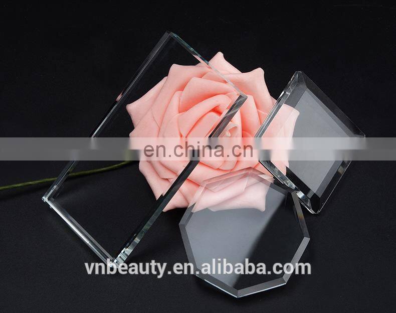 Nail Glass Palette Pallet New Eyelash Extension Glue Board Cosmetics Makeup Tool