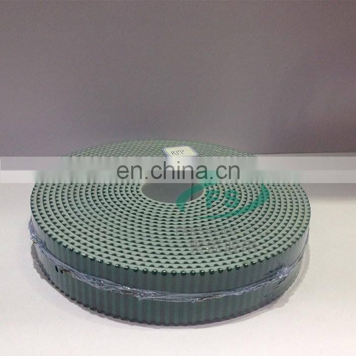 T5 PU+steel cord double sided green cloth timing belt Electric curtain track belt