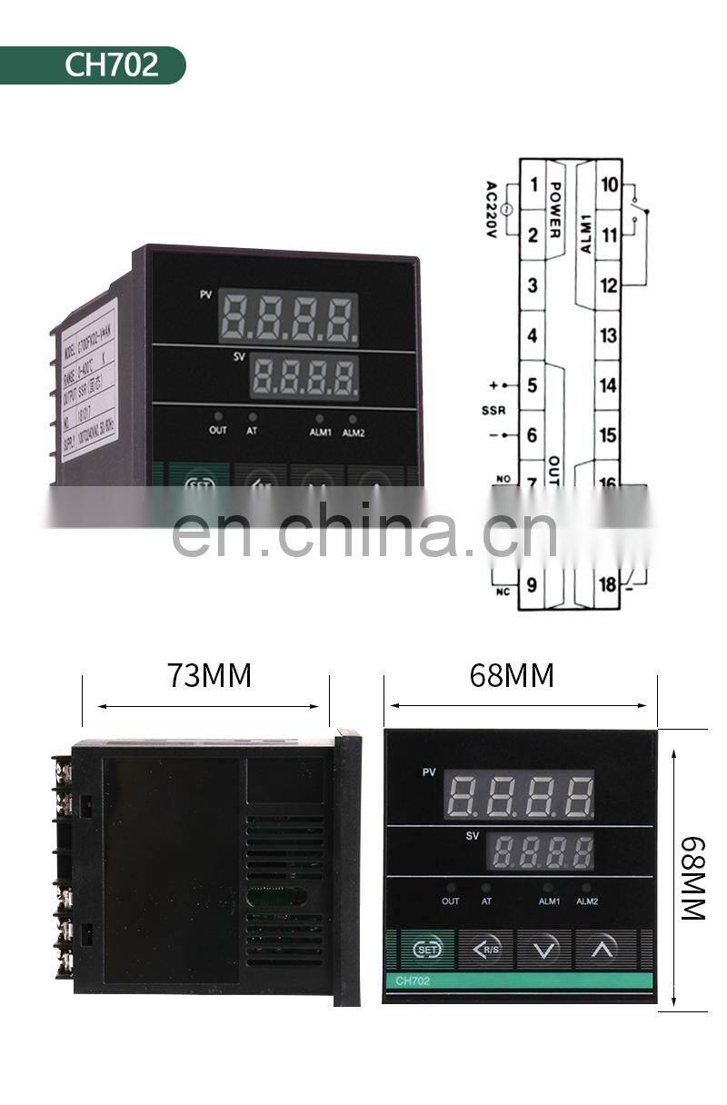Dual Output Universal input Thermostat Digital Temperature Regulator PID Controller CH102 CH402 CH702 CH902 SSR Relay
