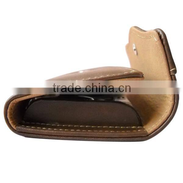 Brown button closed high quality 8pcs professional manicure set