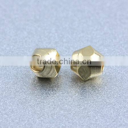 fashion Jewelry findings Smooth Brass Beads
