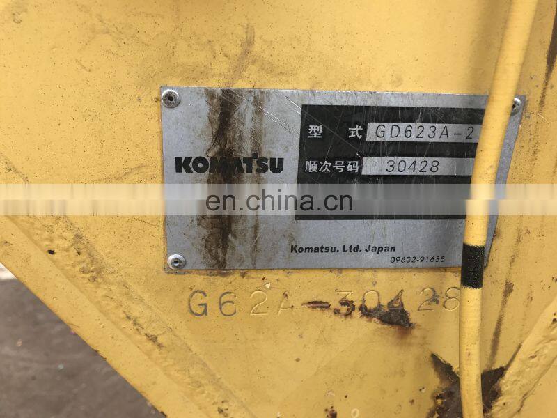 second hand gd623 wheel grader , Japan made komatsu gd505 gd511 motor grader , original grader in stock