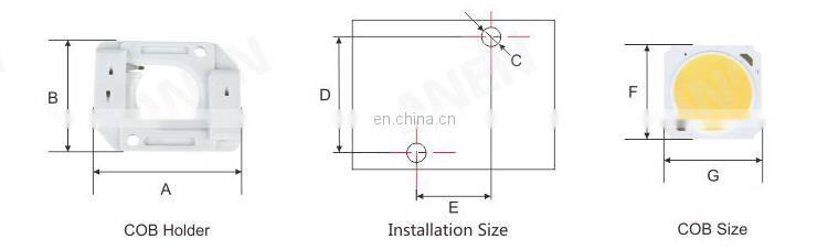 Anen Led COB LED Holder 3A 300V 20-22AWG U-L RoHS Certificated