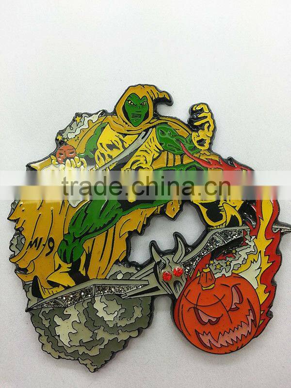 custom lapel pins no minimum/ soft enamel cartoon lapel pins