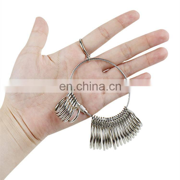 EU/JP/KR/UK/US Useful Standard Jewelry Measuring Tool Rings Size Metal Finger Ring Sizer Measure Gauge