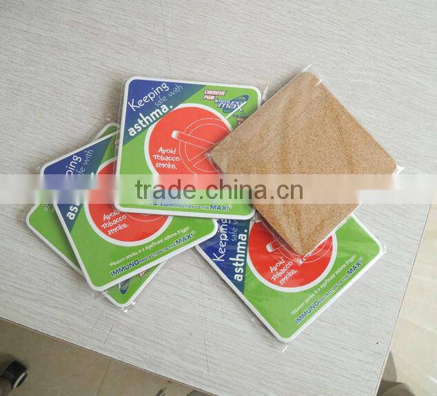 cork board coaster set in bulk, beer drink coaster in a set with box
