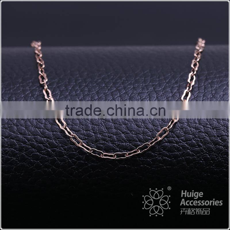 Coffee Gold Plated decorative Long Chain link chain jewelry chain necklace