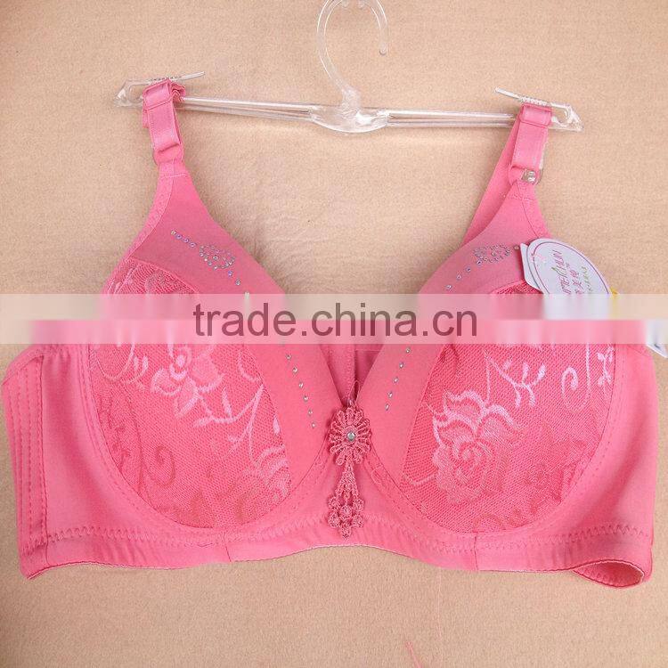 0.98USD Bra Without Rim 36-42B For High Quality Big Size Push Up Cotton Newest Bras/Bra Models (gdwx271)