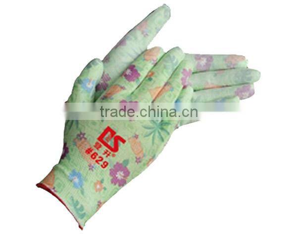 antistatic pu coated gloves/ nylon work gloves
