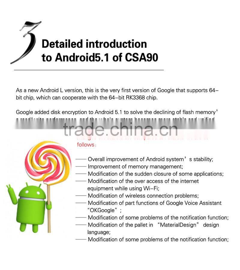 CSA90 CSA91 2GB RAM 16GB EMMC Flash octa core rk3368 cpu android l 5.1 lollipop smart tv box Best OTT TV Box