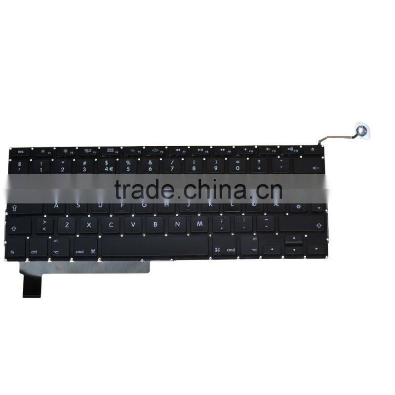 Factory Norwegian Laptop keyboard Replacement For Macbook Pro A1286 2008-2012