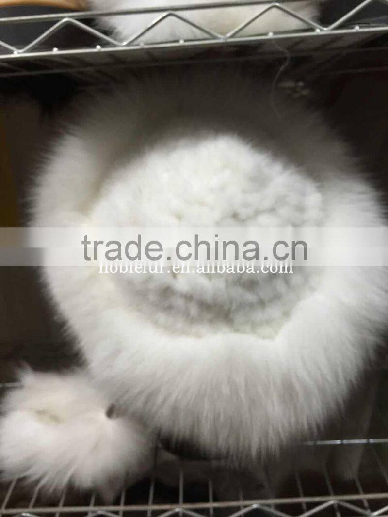new stylish and high thickness mink fur Princess headwear with long and fluffy tail