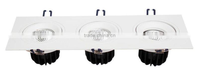 Manufacturer 10W 20w 30w COB led down light square recessed CE ROSH