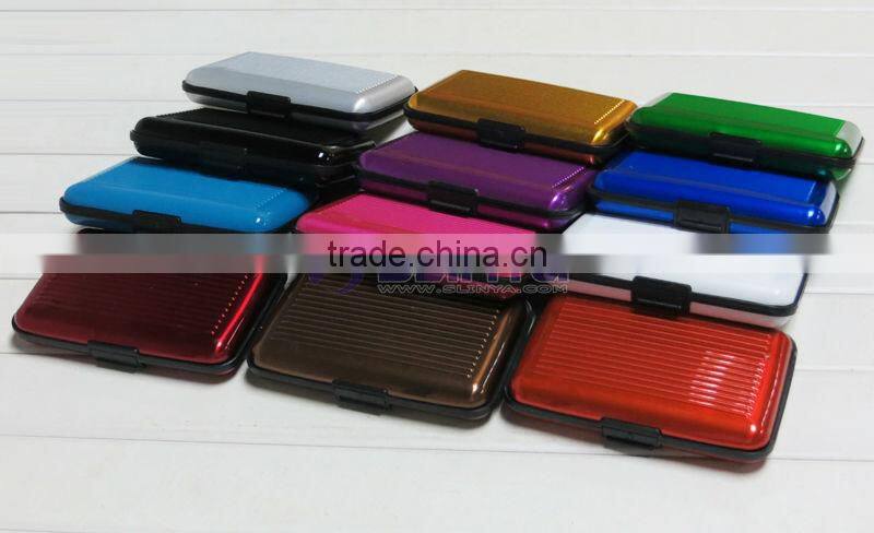 9 Colors Plated 11 X 8CM Waterproof Aluminium Credit Card Wallet