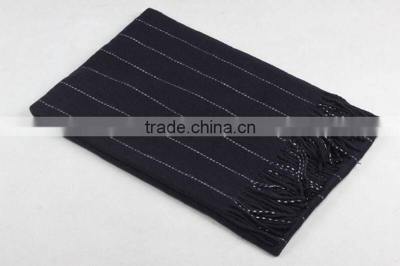 Latest Design Korean Fashion Tassel Striped Wool Shawl Scarf