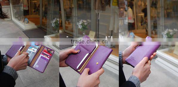 Newest Design Elegant Lady Foldable Long Credit/ID Cards Protective Holder