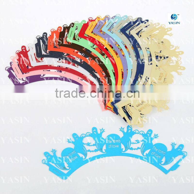 Halloween Ghost Style Paper Cupcake Wrappers