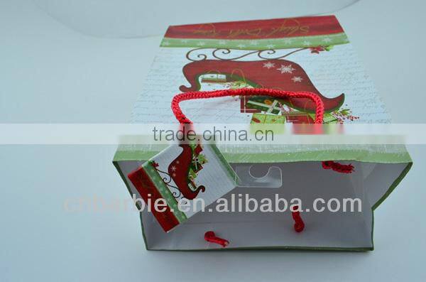 wholesale recyclable Promotion gift paper bags with handle