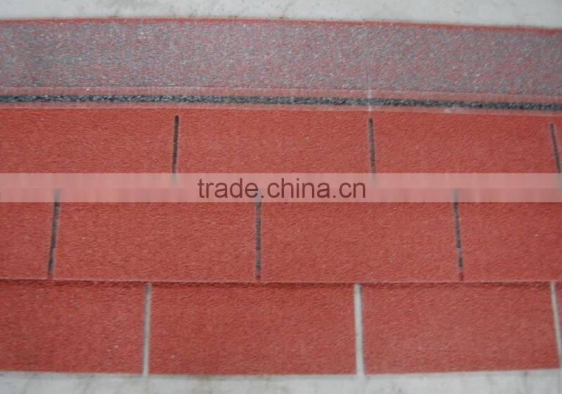 Factory price 3-tab asphalt roofing shingle for flat roof