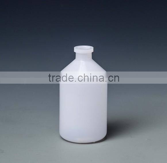 plastic sterile injection vials for veterinary with rubber stopper & aluminium seal