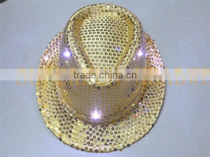 supply hot selling LED flashing Christmas hats