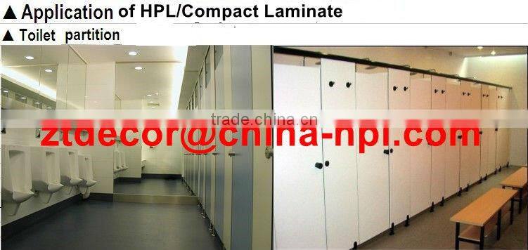 12mm compact board;melamine laminate ;toilet partition