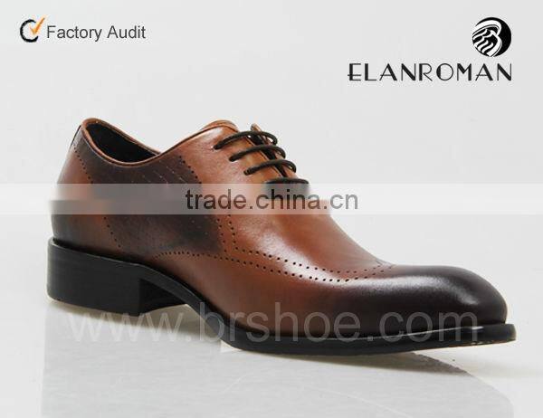 Hot selling pointed toe leather men dress shoes