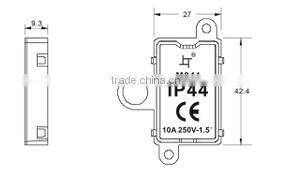 waterproof terminal block cable juntion box