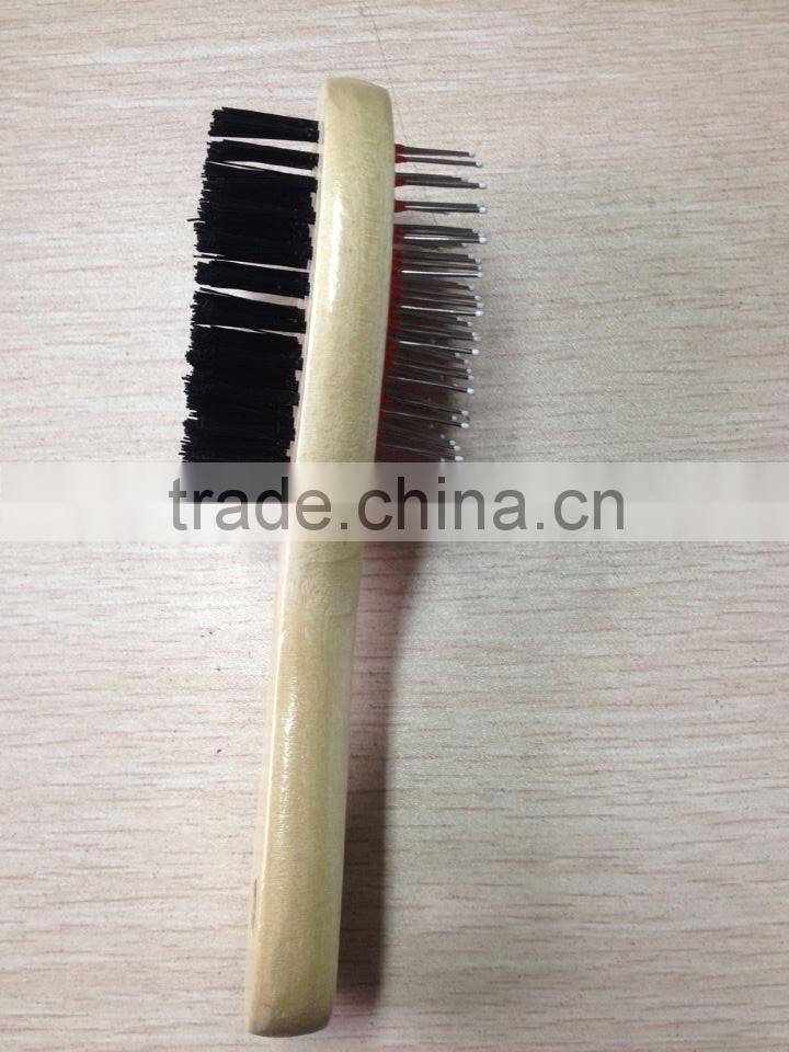 hot selling double sided dog brush pet grooming brush