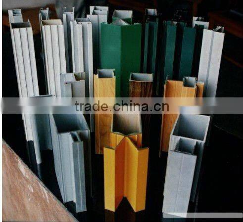mill finish aluminum profile for window or door RAL9016